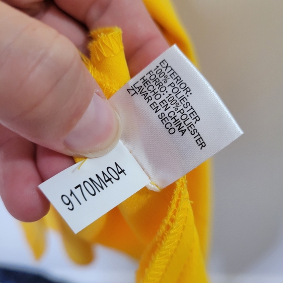 Gianni Bini XL yellow button front midi dress - Picture 4 of 4